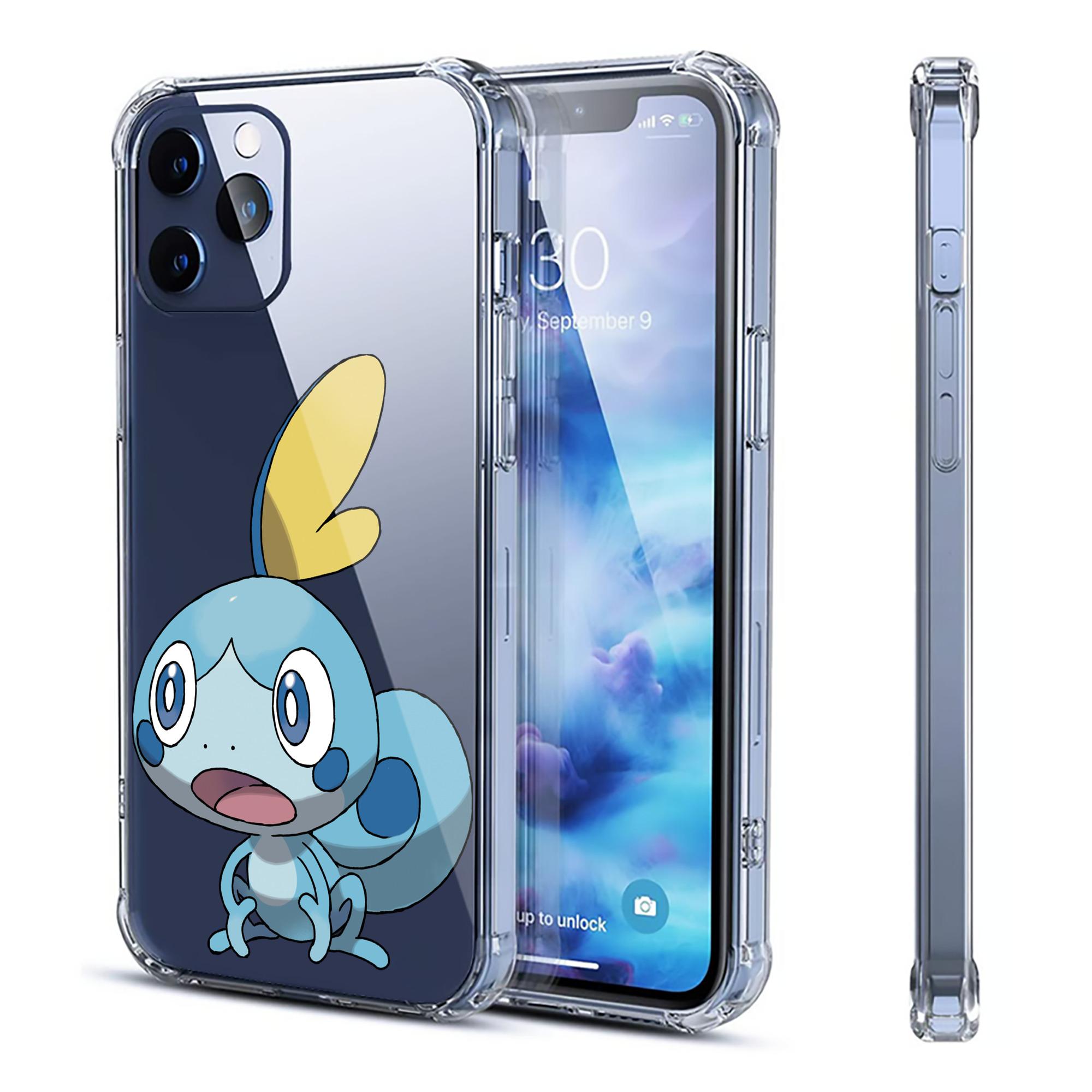 （画像用） ポケットモンスター Pokémon 【iPhone 12シリーズ対応】透明スマホケース（クリアソフトケース）
